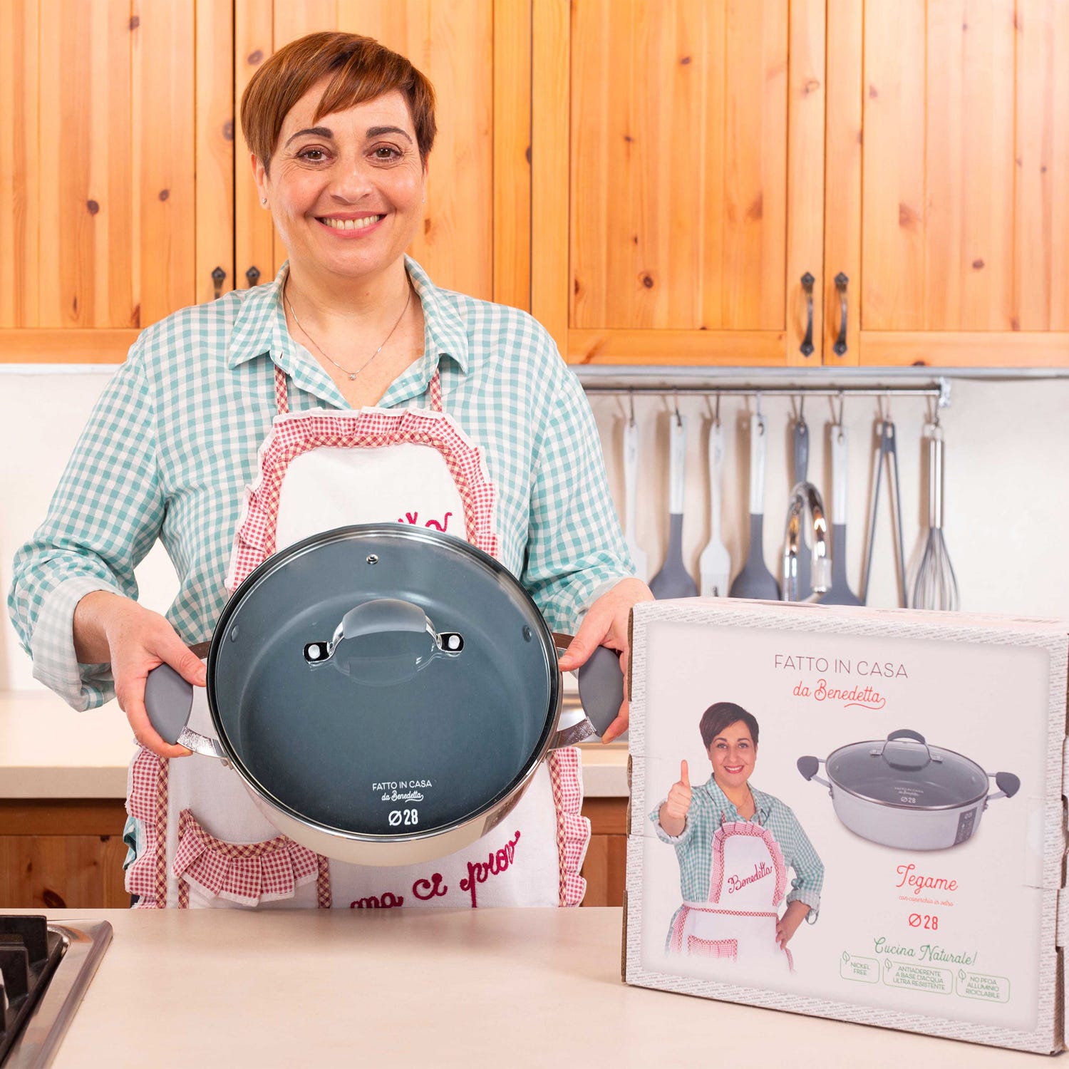 Tegame induzione 28 cm con coperchio Fatto in casa da Benedetta
