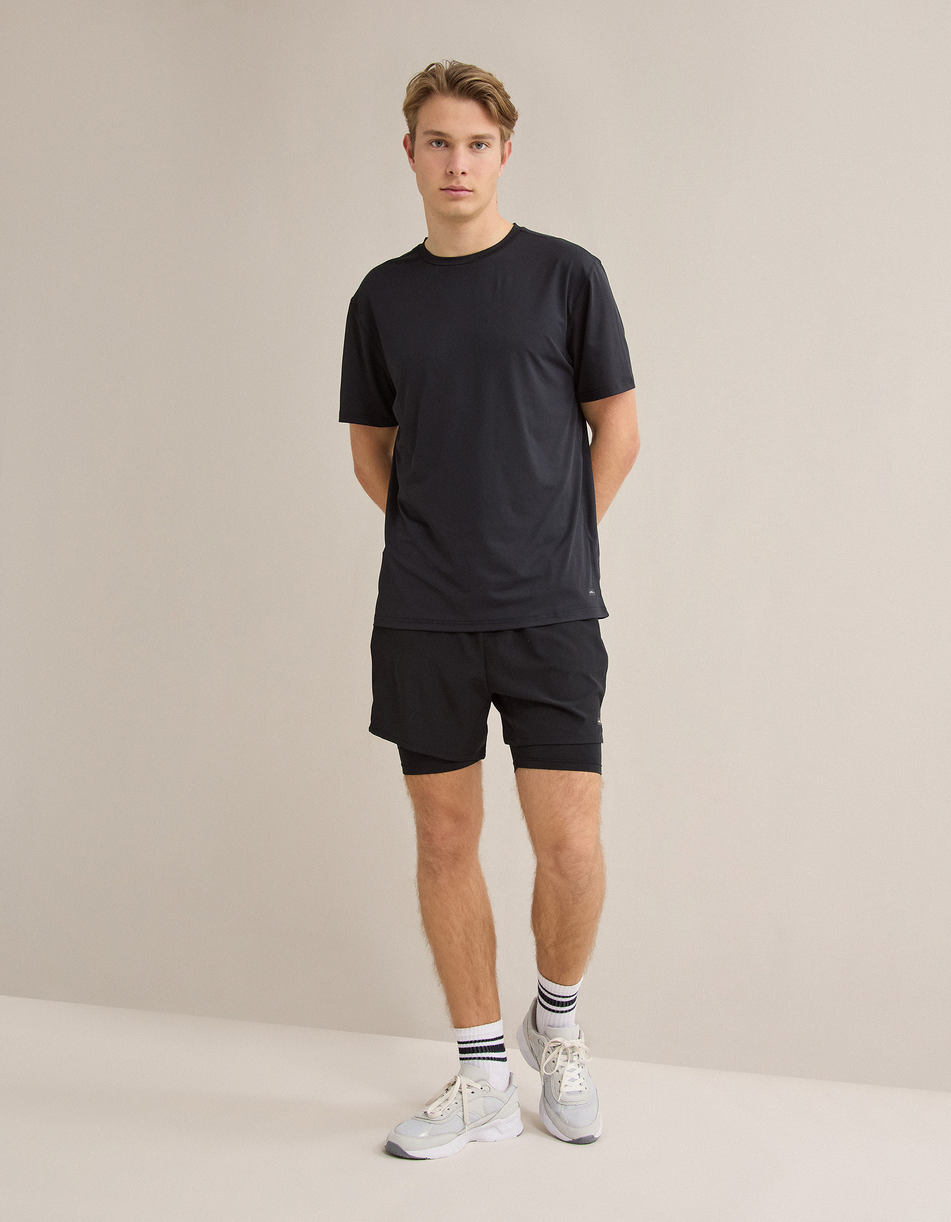 T-shirt de Desporto, Homem, Preto