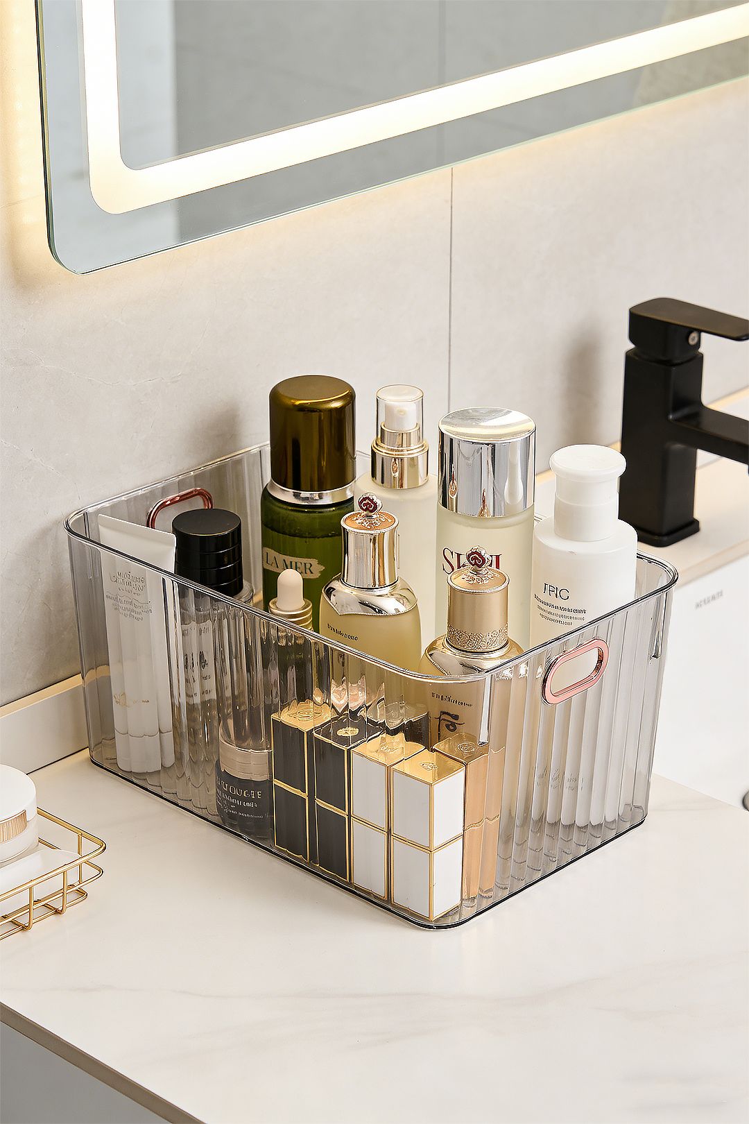 SHEONLY Grey Desktop Storage Organiser