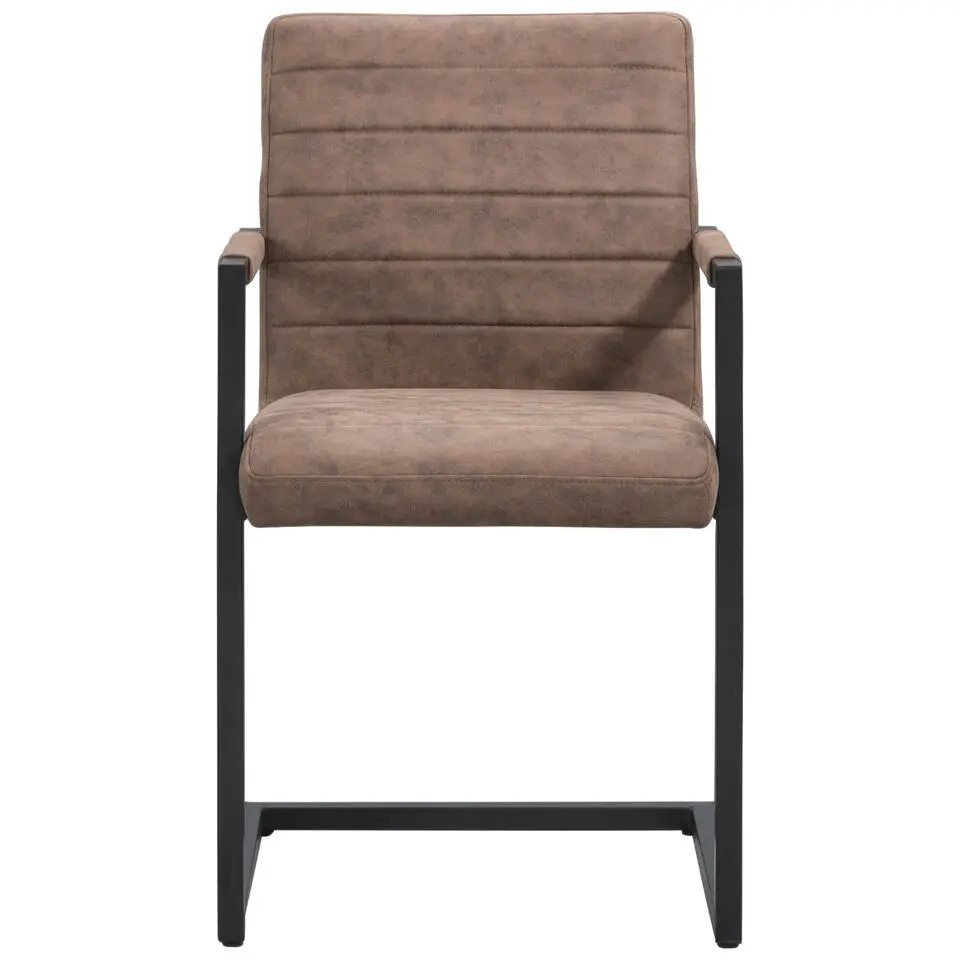 Eetkamerstoel Lizzy - met armleuningen - cognac