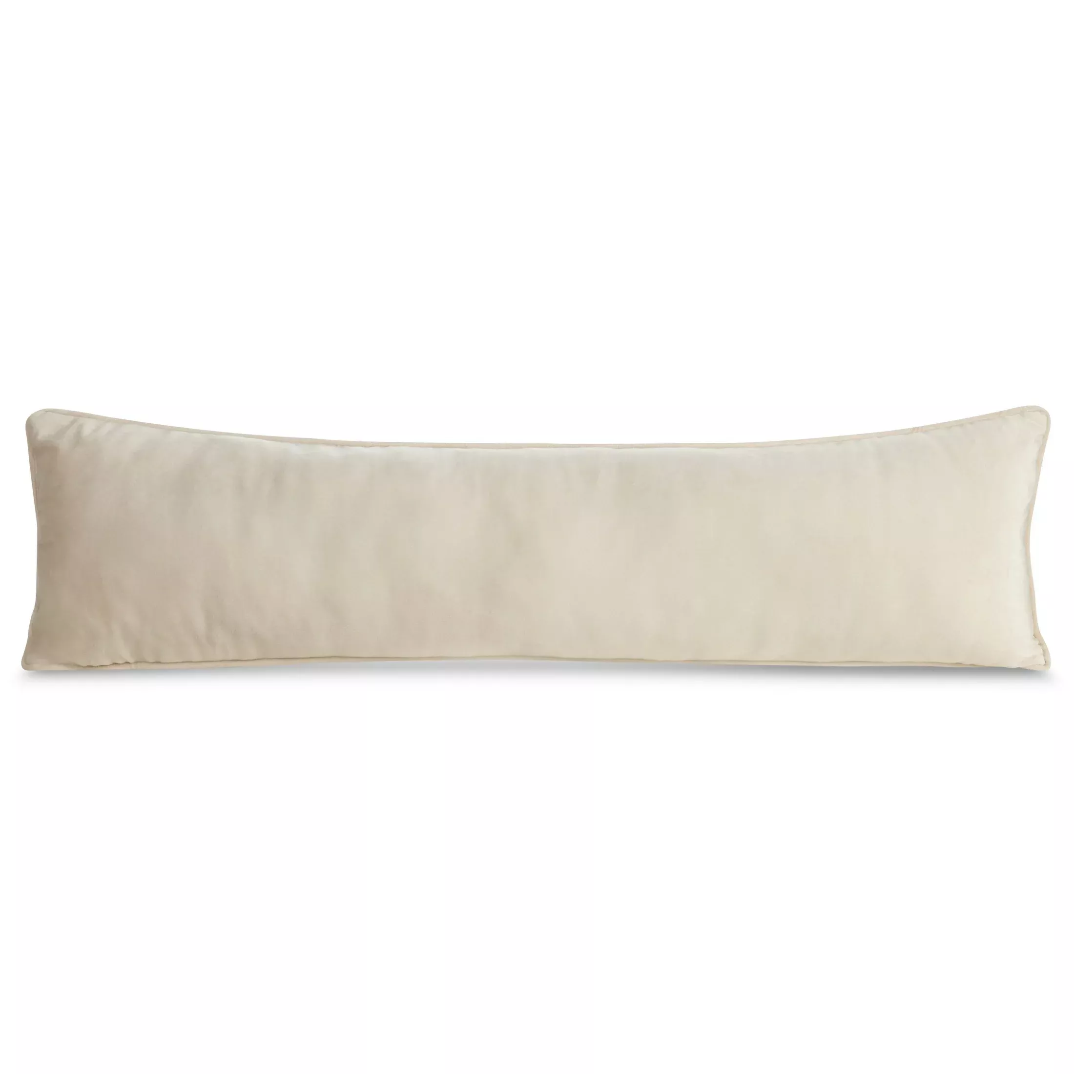 Poduszka 25x90 cm kremowa z welwetowej tkaniny - VELVET