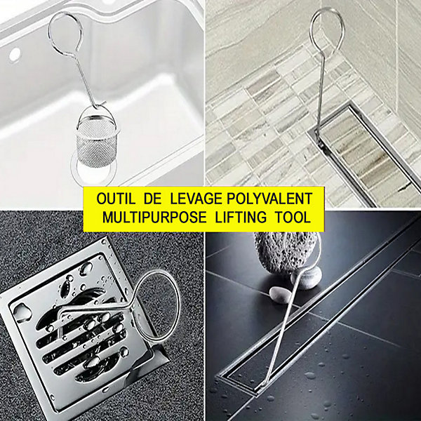 2 Outils de levage polyvalent en Inox - LINE ECO - Sachet de 2 pièces