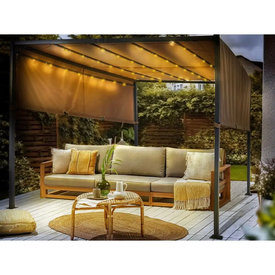 PARGA - Tuinpaviljoen - Bruin - Polyester