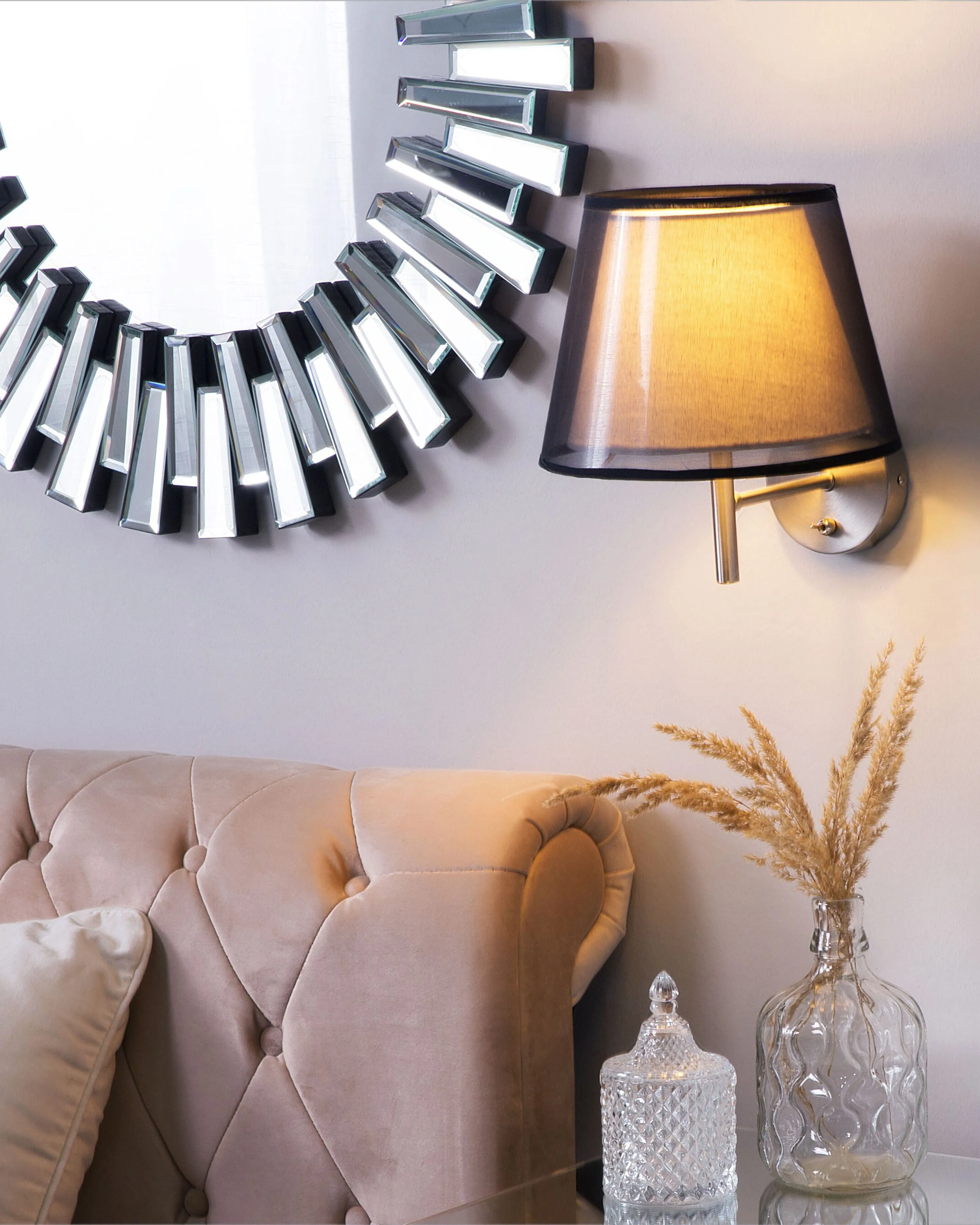 Wall Lamp Ceiling Lamp COLUMBIA Metal Silver