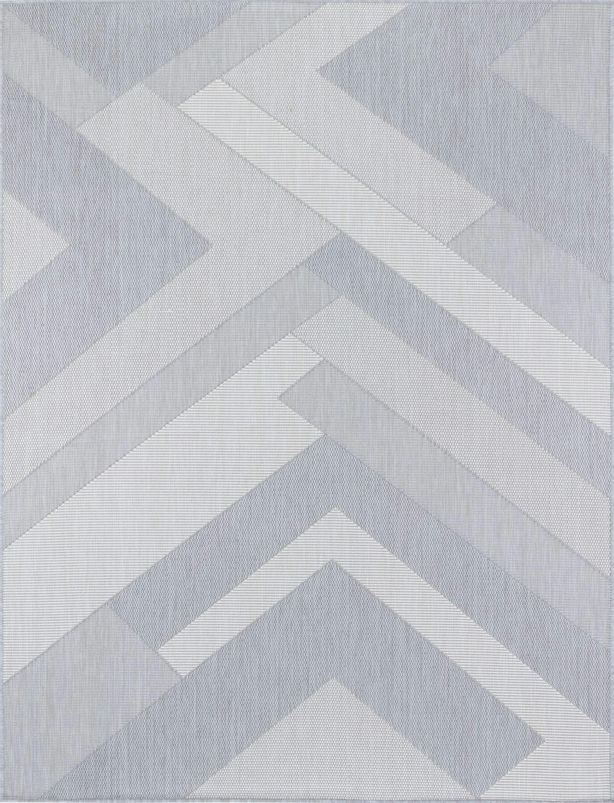 ABBY - Tapis d'Extérieur/Intérieur Gris/Ivoire 120x170