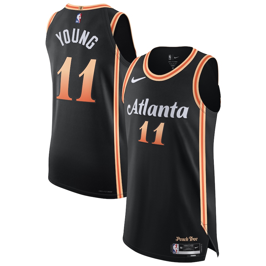Trae Young Atlanta Hawks Nike 2022/23 Authentic Jersey - City Edition - Black