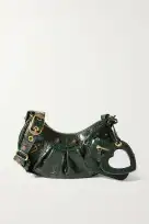 Balenciaga  Le Cagole XS studded croc-effect leather shoulder bag