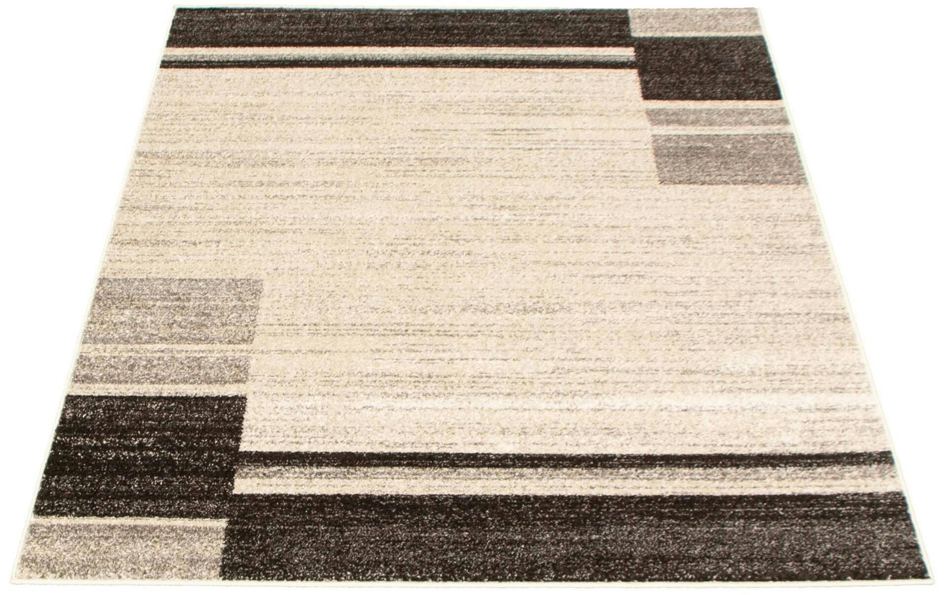 ECARPET Ayla Rectangle Indoor Area Rug, Ivory/Taupe, Assorted Sizes