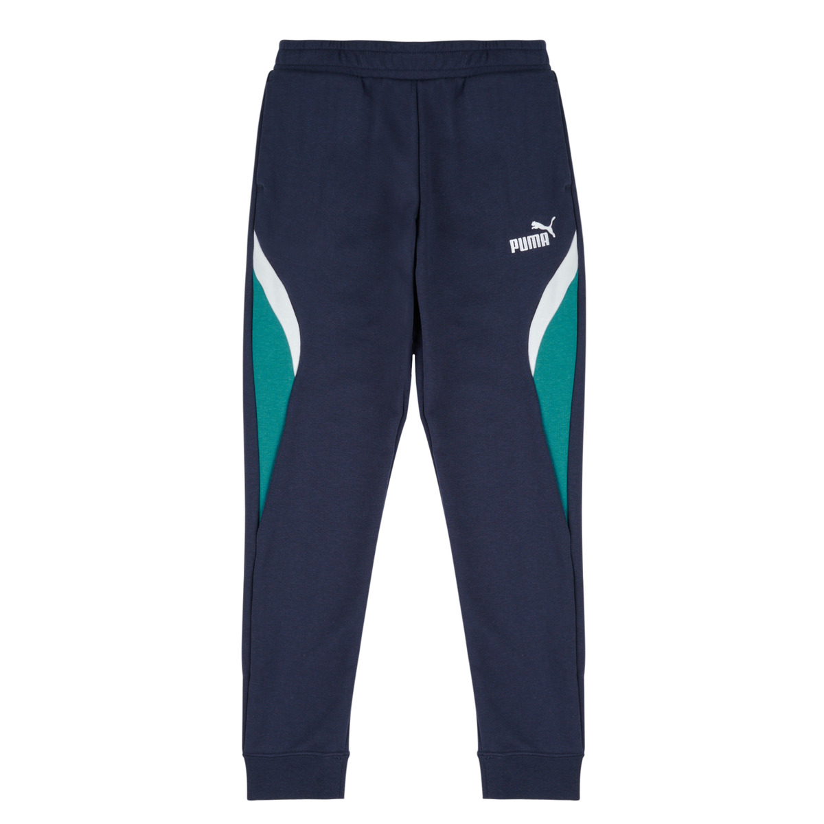 Puma - ESS BLOCK Sweatpants TR - Marine / Green / White