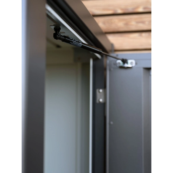 Terrassenschrank »Julia«, BxHxT: 77,7 x 140,2 x 87 cm, silber-metallic