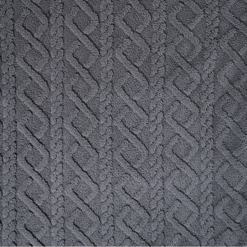 Oversized hoodie jacquard - grijs - one size