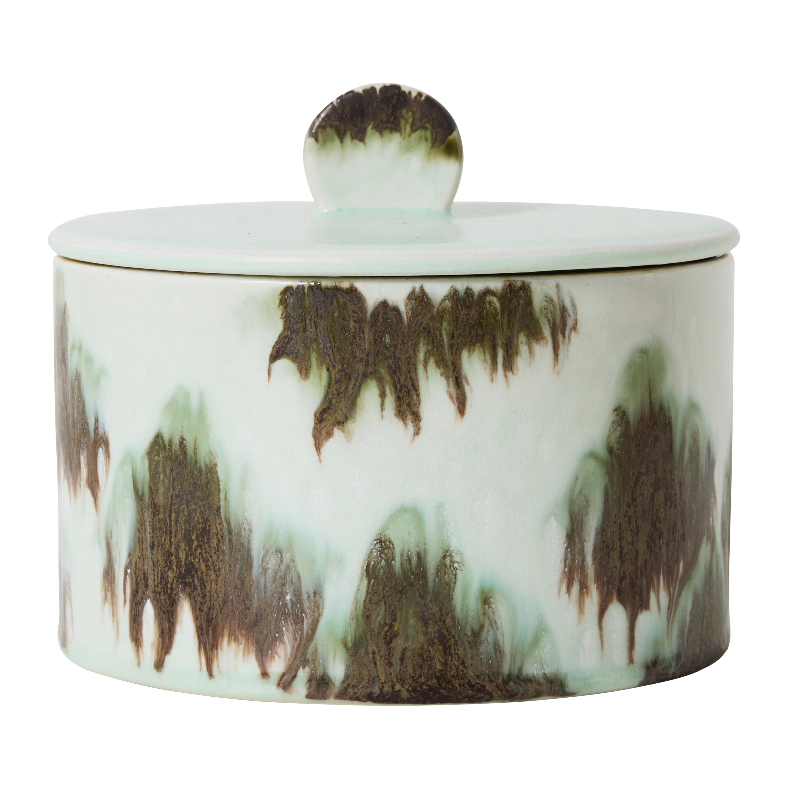 HKliving 70's Ceramics Cookie Jar Voorraadpot Ø 17 cm - Tide