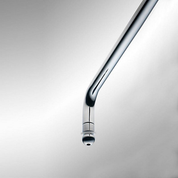 Bras De Douche En Laiton Chromé 35Cm