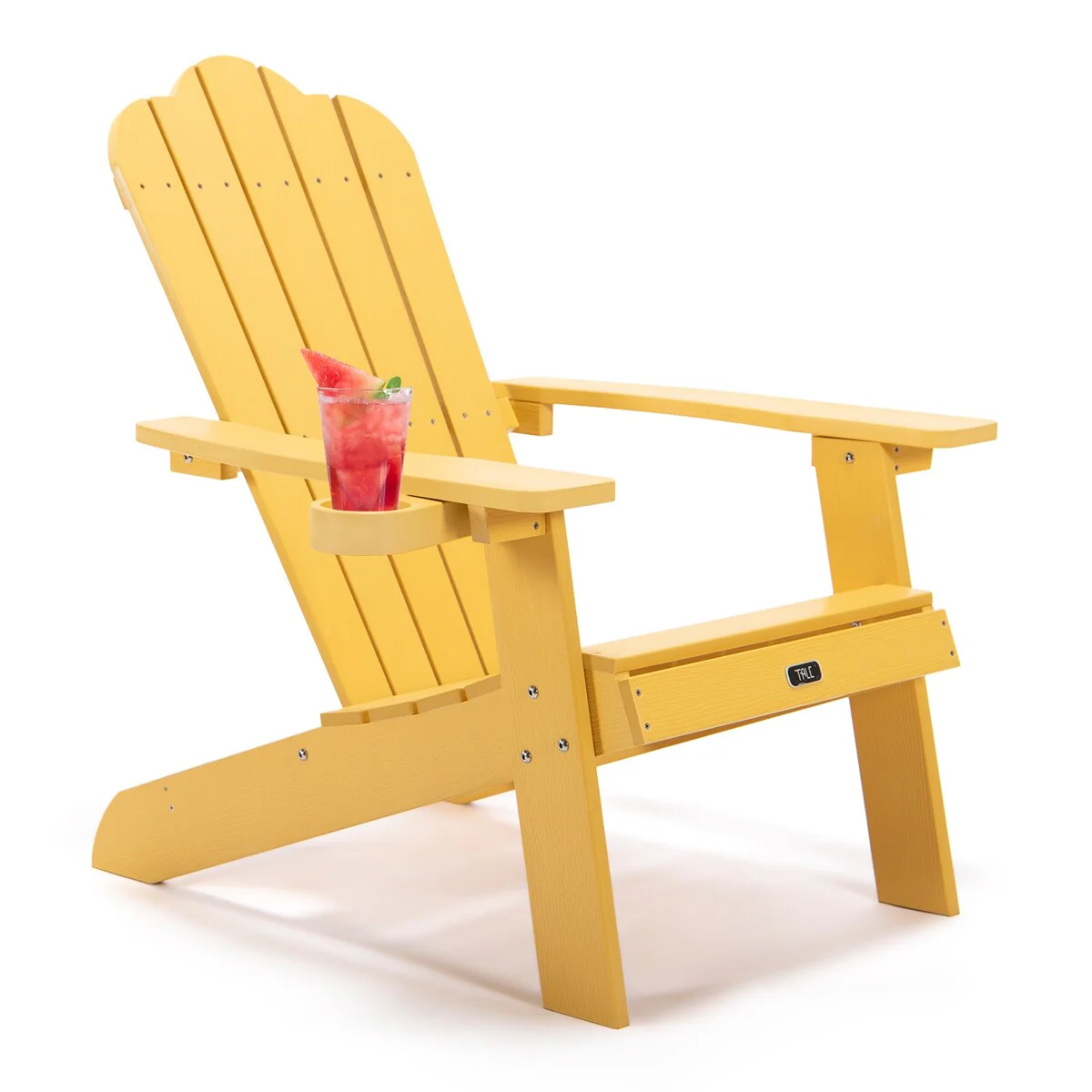Adirondack Chair Outdoor Furniture Painted Seating With Cup Holder