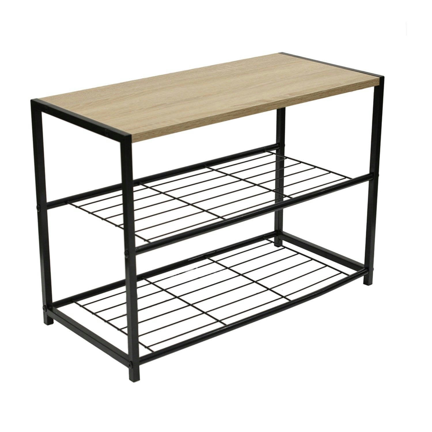 HOME FACTORY - Meuble à chaussures industriel noir