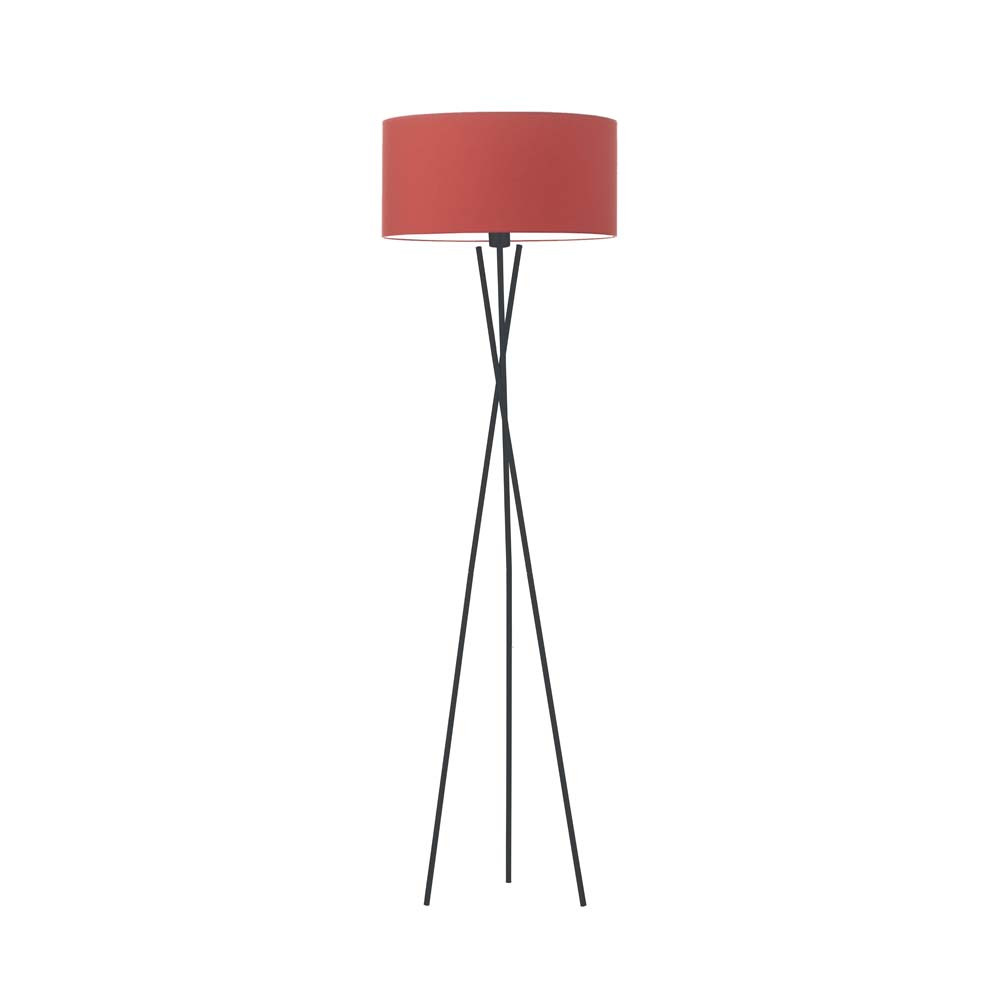 Lampa podłogowa PARYŻ nowoczesna do pokoju młodzieżowego Czarny/ Czerwony