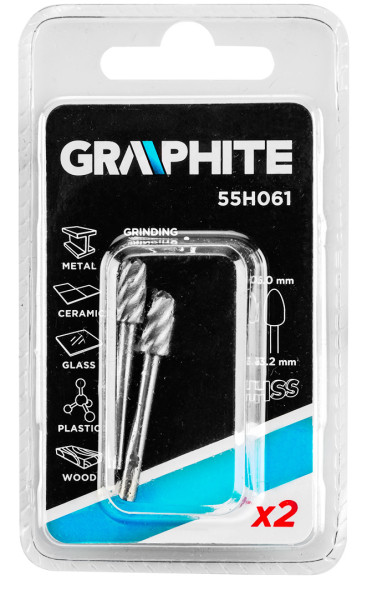 Frez HSS pocisk 6.0mm 2 szt GRAPHITE 55H061