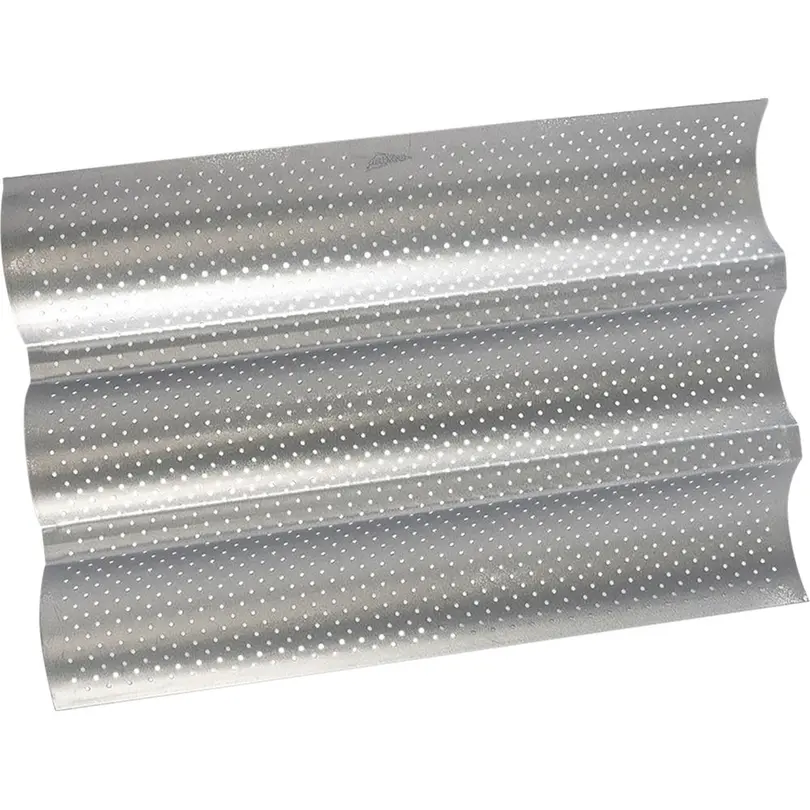Baguette-Blech 3-teilig Silver-Top