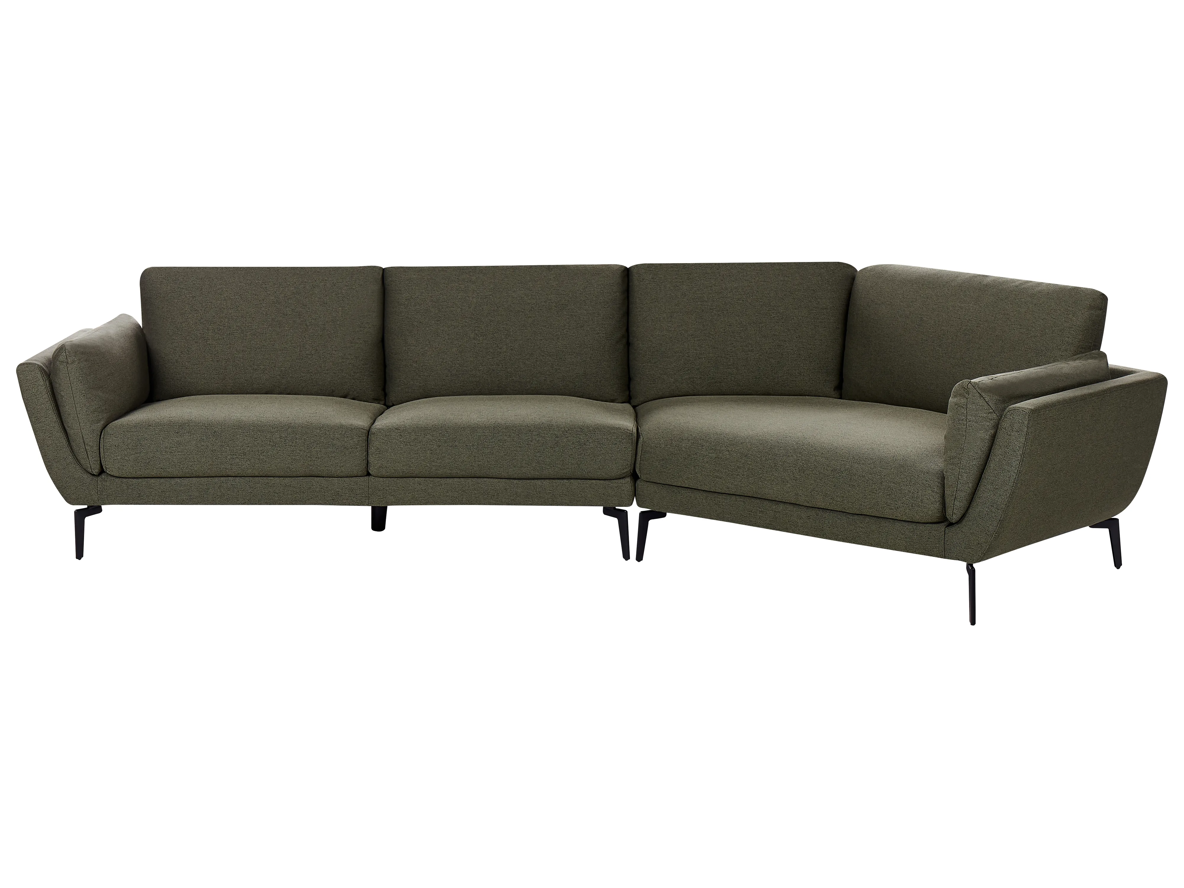 Sofa 3 Seater KANSSELI Fabric Dark Green