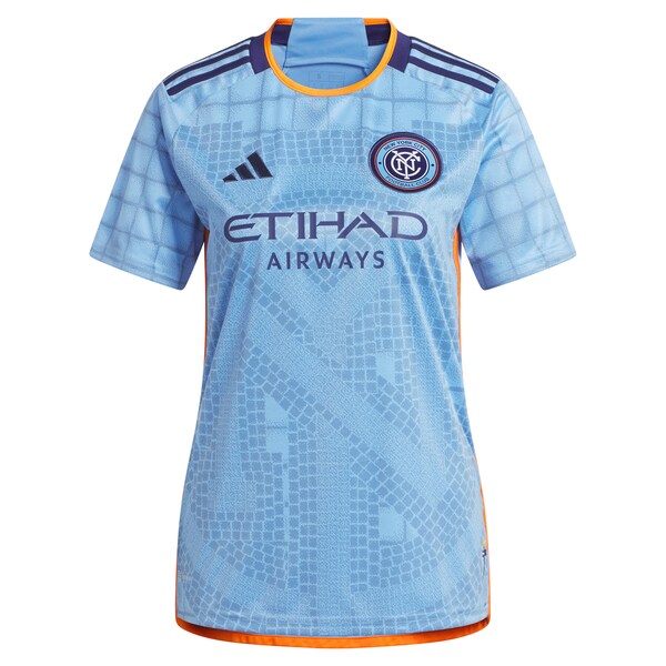 New York City FC adidas Women's 2024 The Interboro Kit Replica Jersey - Light Blue