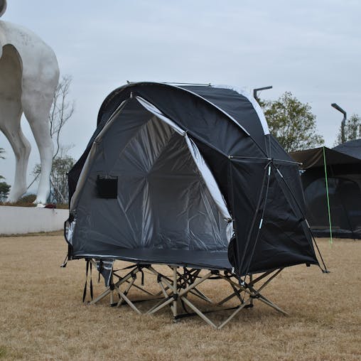 NNETM Military Off-Ground Single Tent Bed (2-in-1)