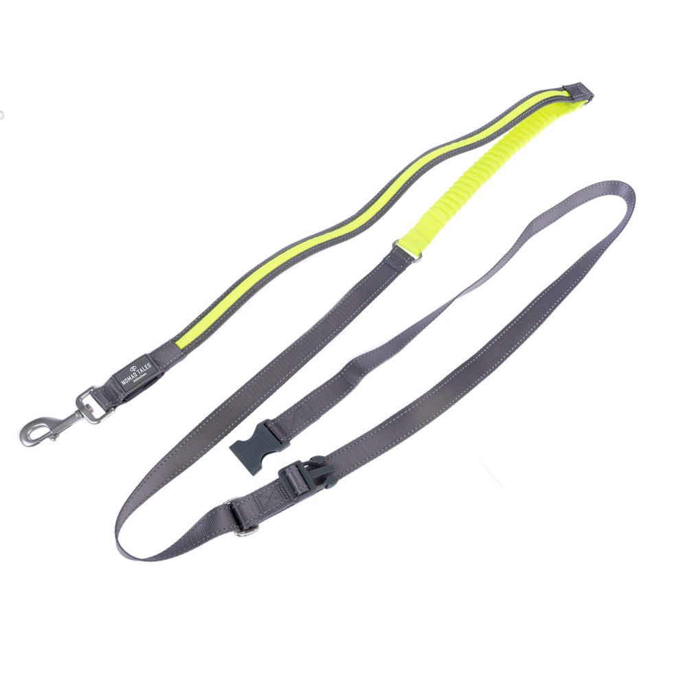 Nomad Tales Spirit USB LED Jogging Lead - Neon Yellow & Grey