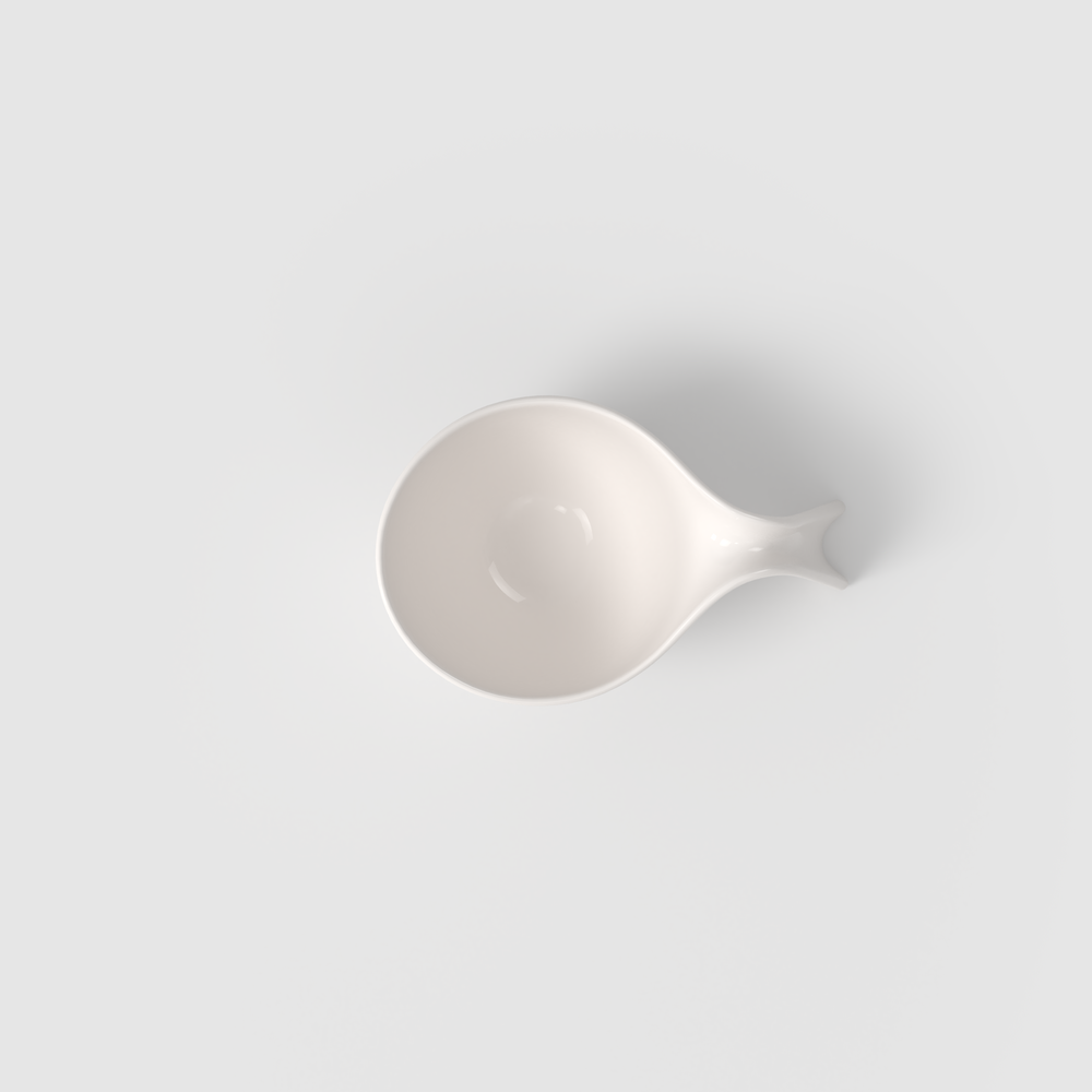 Flow Bowl - White, 11.2 oz, Premium Porcelain