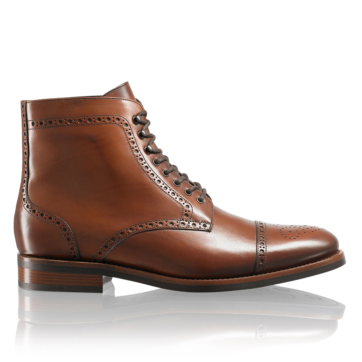 Russell & Bromley WALNUT Brogue Lace Up