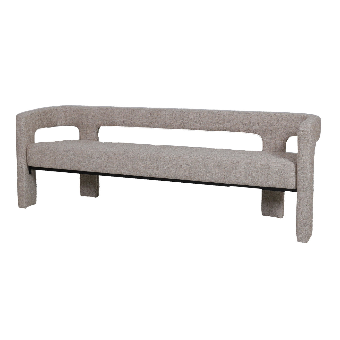 DÉJA Living Eetkamerbank Seto - Beige Stof - 200x54x68cm