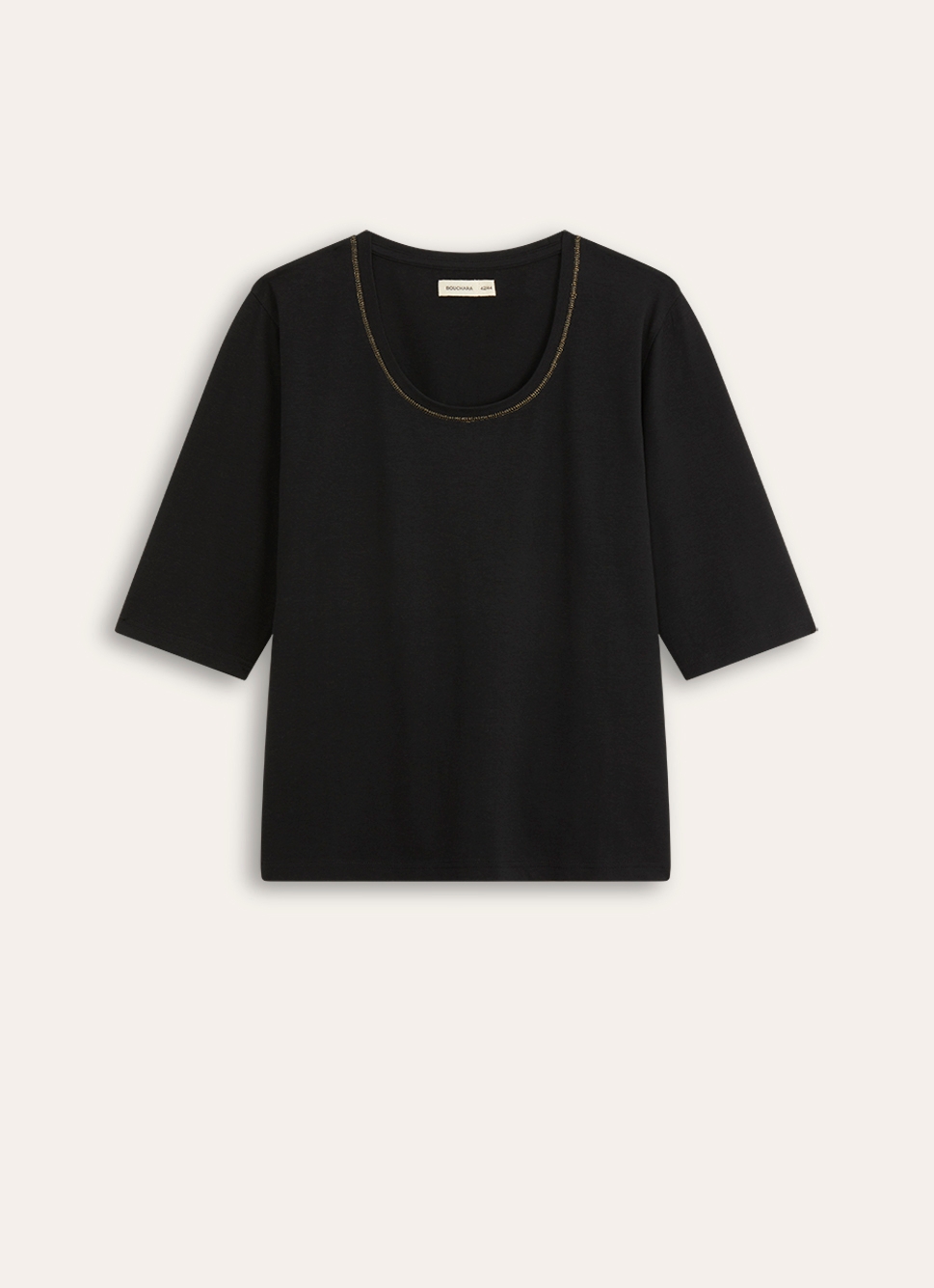 T-SHIRT EN COTON CATY Noir