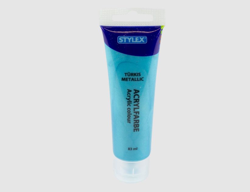 Acrylfarbe türkis metallic