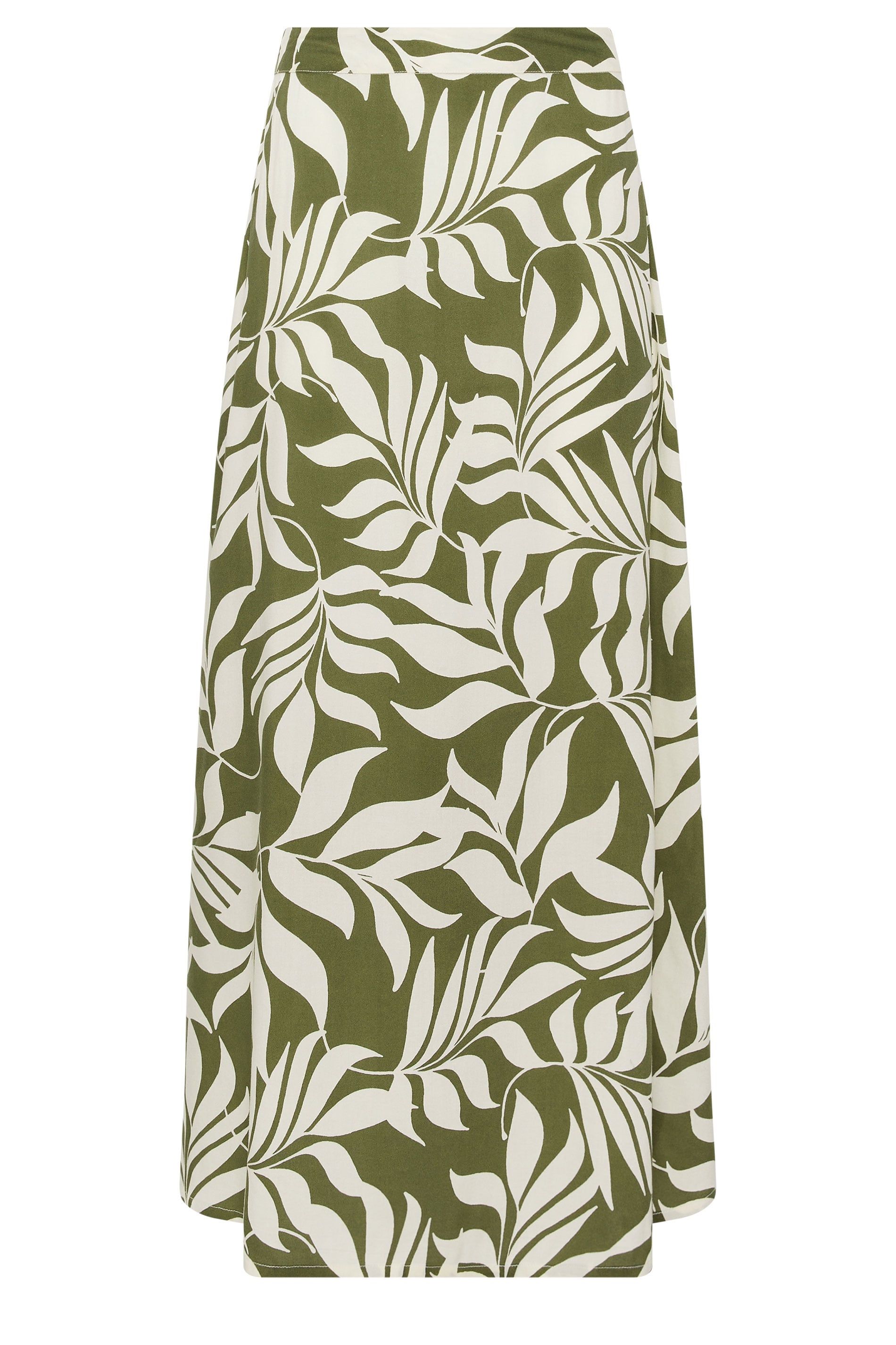 M&Co Leaf Print Midi Skirt