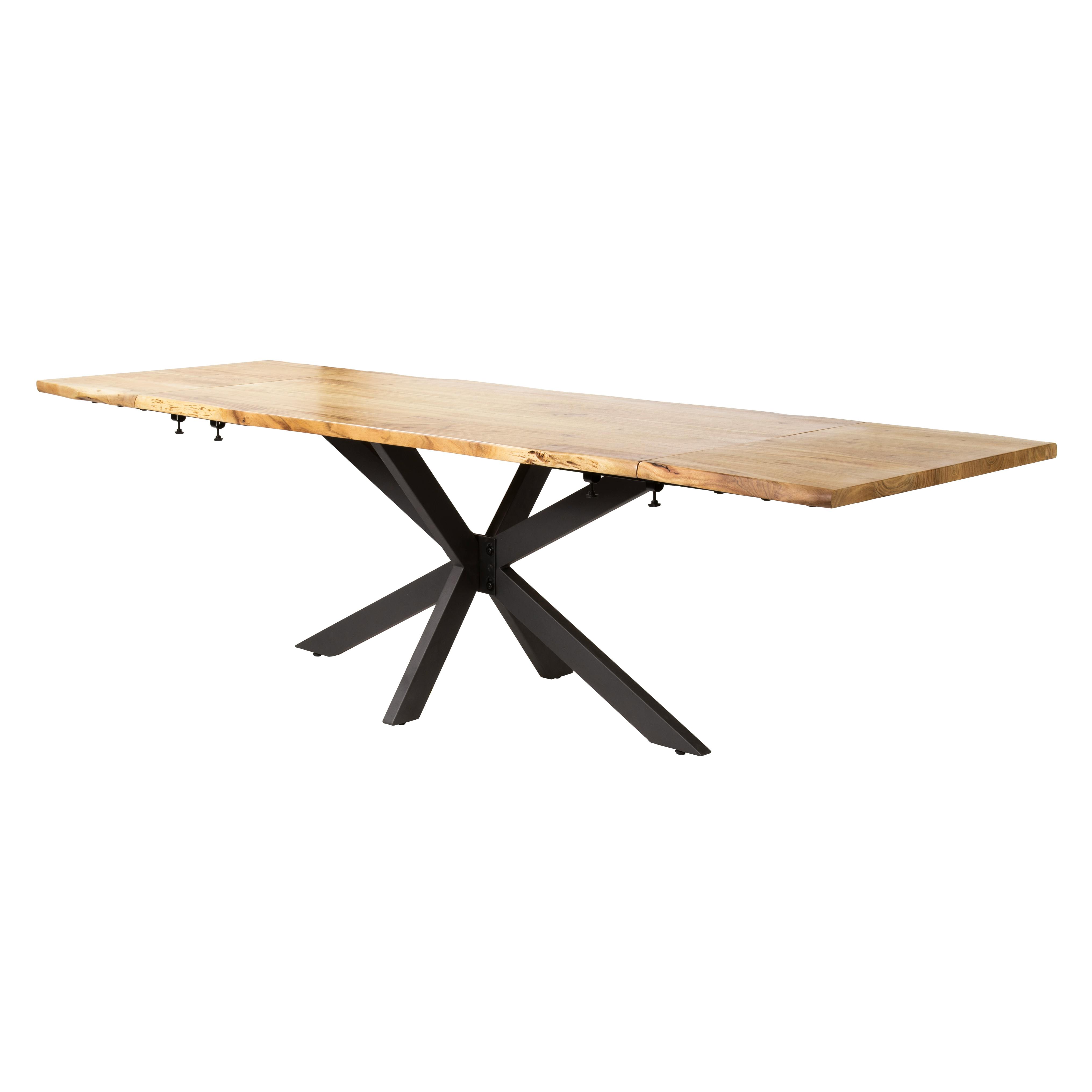 Table extensible 175/275 acacia bords irréguliers MELBOURNE