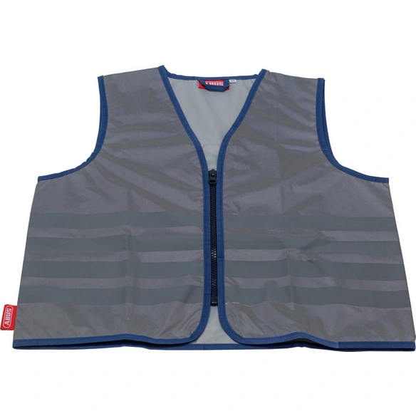 Kinder-Warnweste »MAX«, Polyester, grau/silber, mit Reflektorstreifen