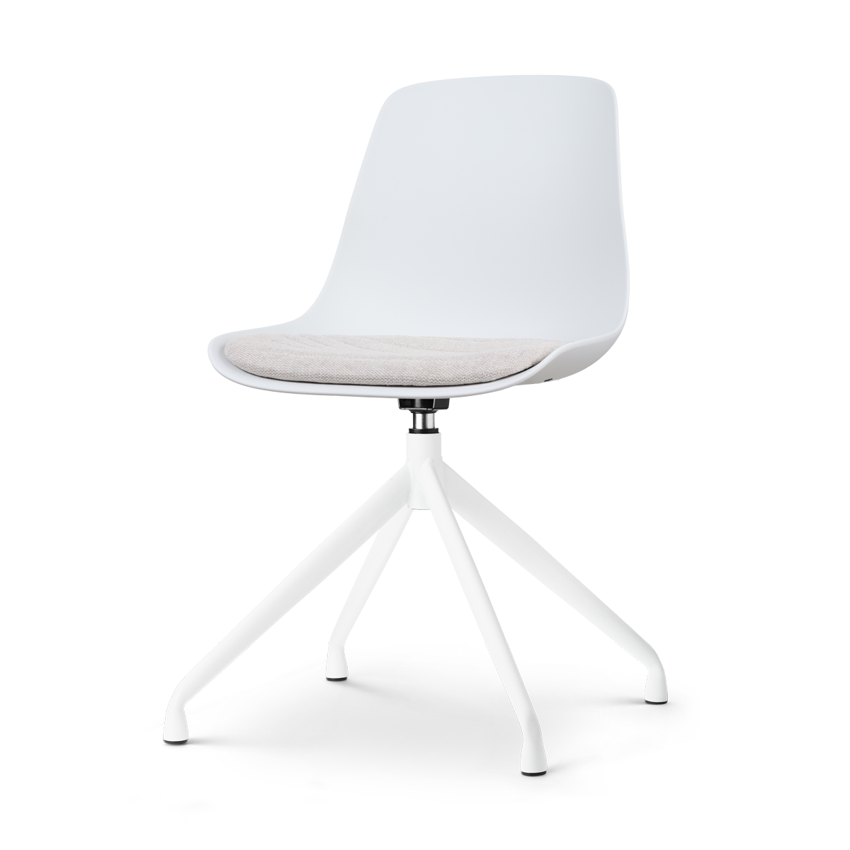 Nolon Nola-Liv Eetkamerstoel Wit - Beige - Draaibaar - Wit