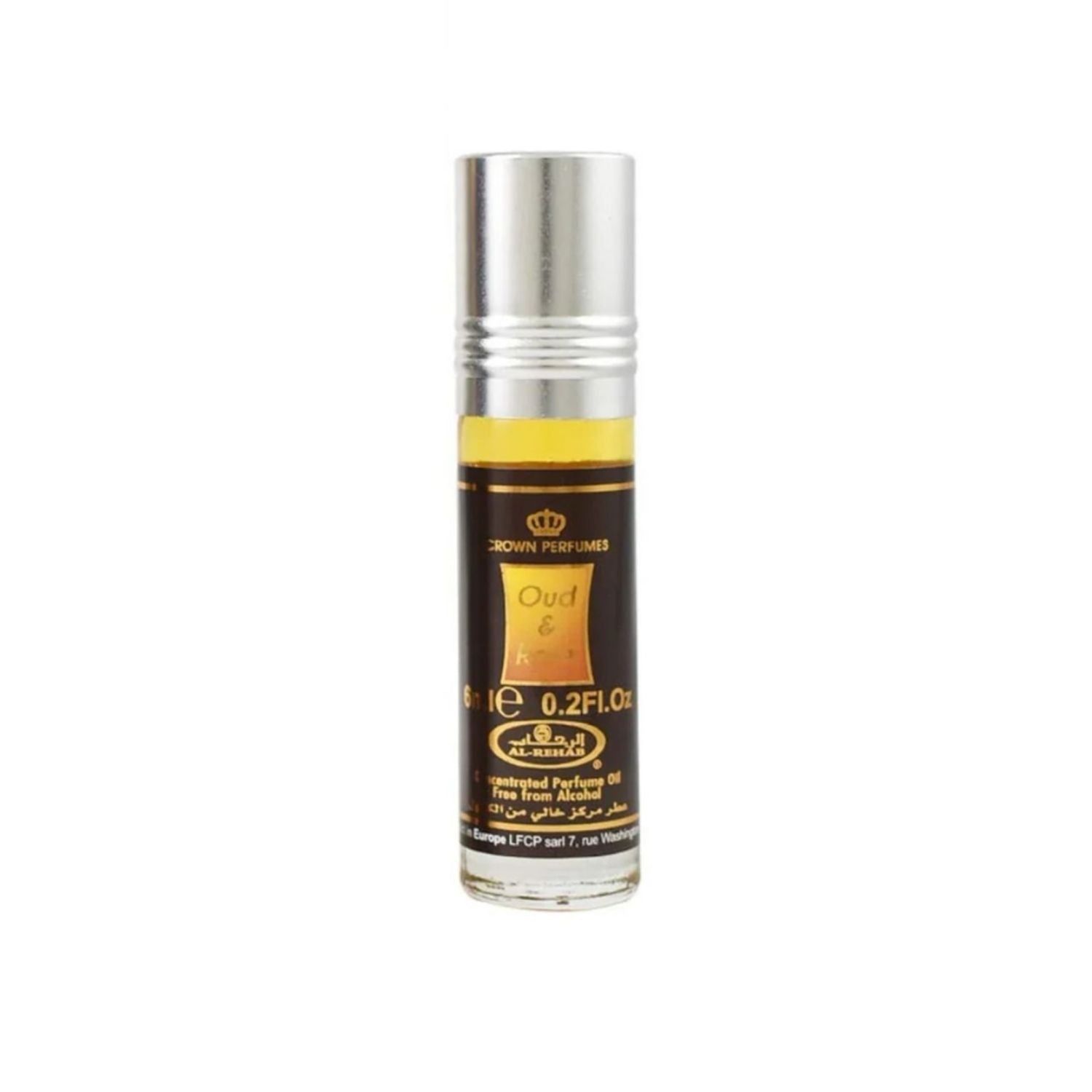al rehab crown perfumes Oud & Rose 6ml Roll-On Oil