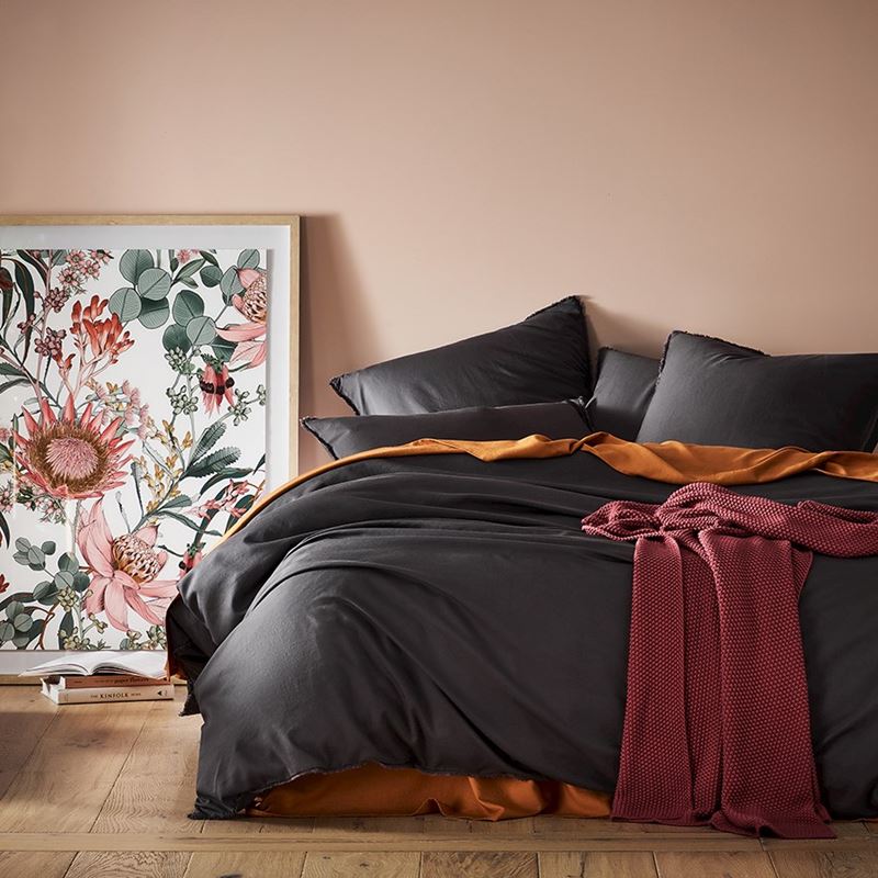 Bamboo Linen Coal Pillowcase