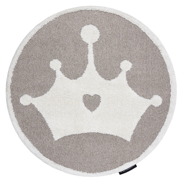 Dywan dziecięcy JOY Koło Crown korona, dla dzieci - koło 120 cm