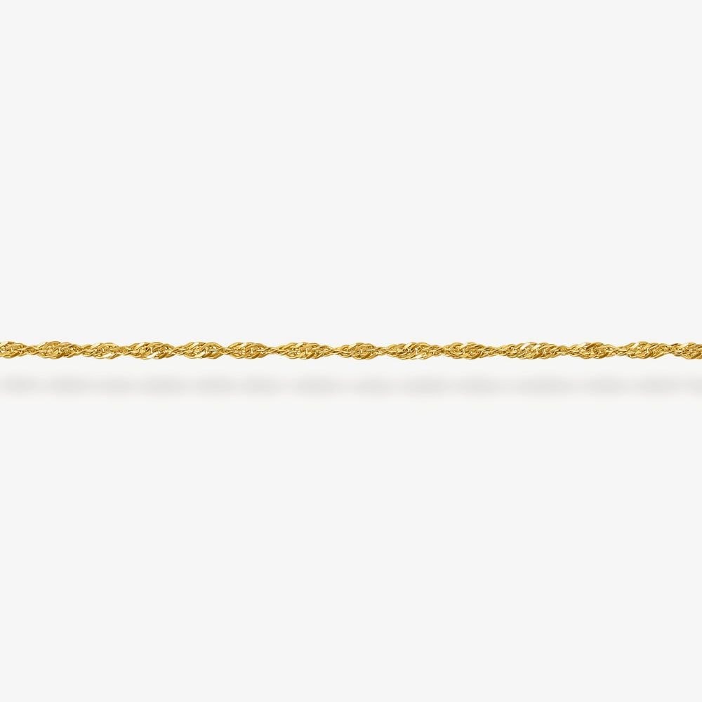 THOMAS SABO Gold Plated Singaporean Twist Curb Chain KE2284-413-39-L45v