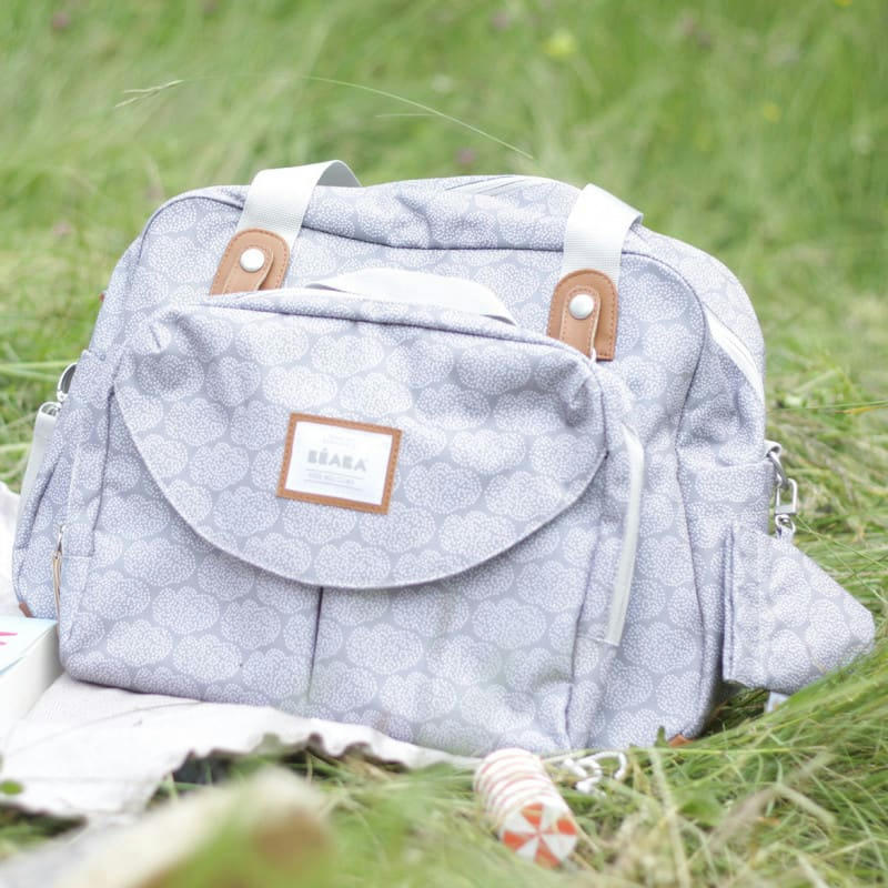 GENEVE - Sac à langer iconique grand volume 23 L nuage gris