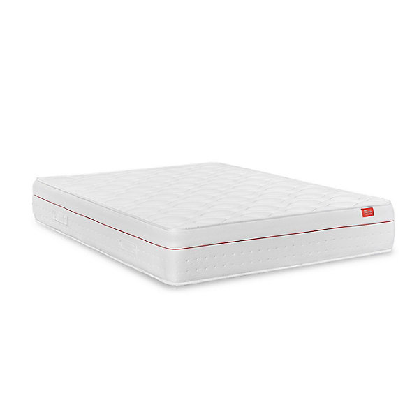 Matelas orthopédique 190 x 160 cm, ressorts ensachés, viscoélastique, réversible, maille respirante