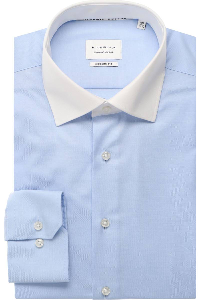 ETERNA Modern Fit Hemd hellblau, Einfarbig