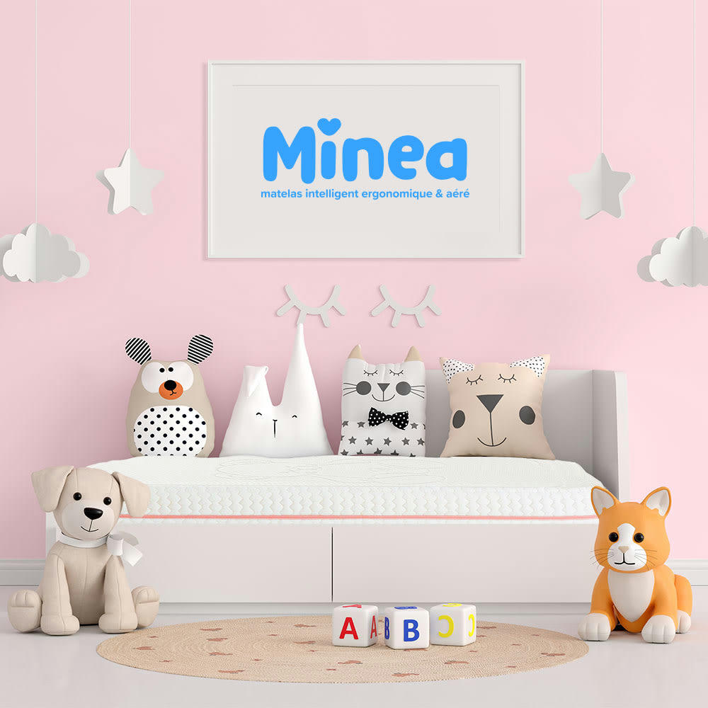 - Matelas  rose Bébé  mousses HD & supersoft