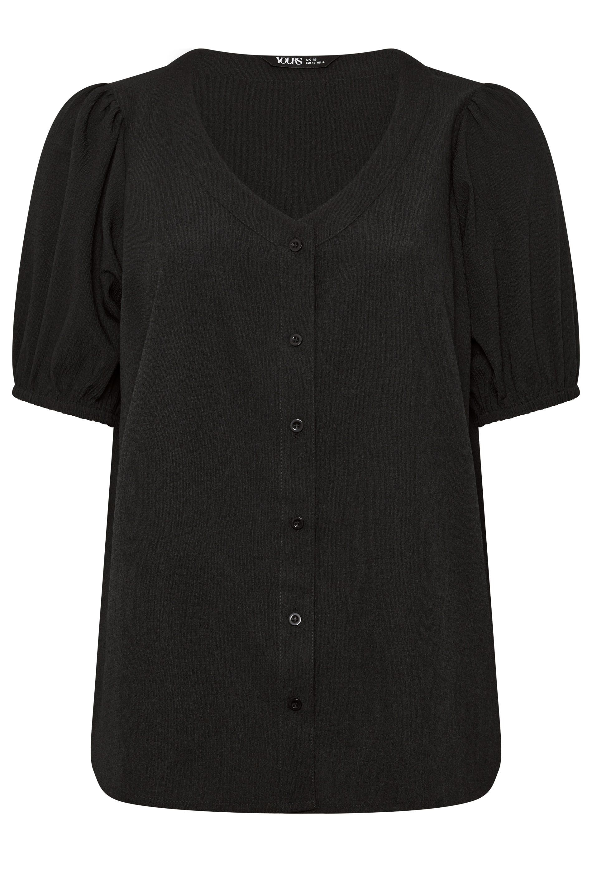 Yours Button Textured Blouse