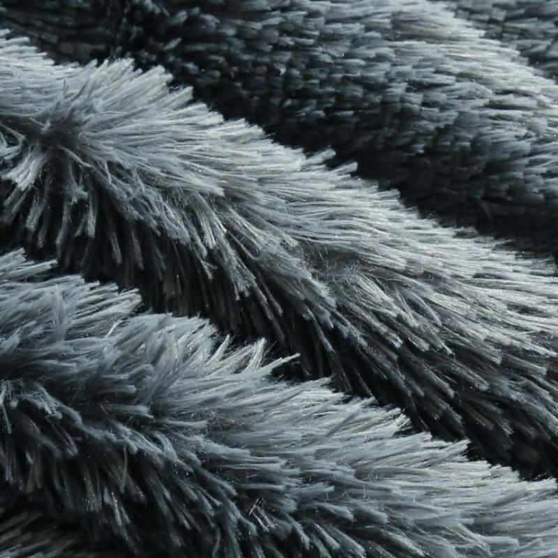 - Pouf Géant Fausse Fourrure Gris 160 cm