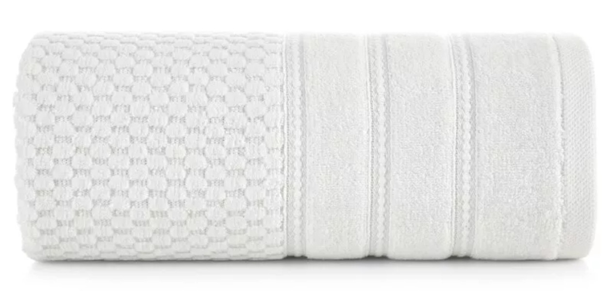 Ręcznik Adore 70x140 biały o strukturze krateczki 500 g/m2