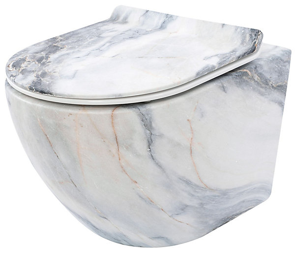 Cuvette WC suspendue REA Carlos Slim Granit Matt