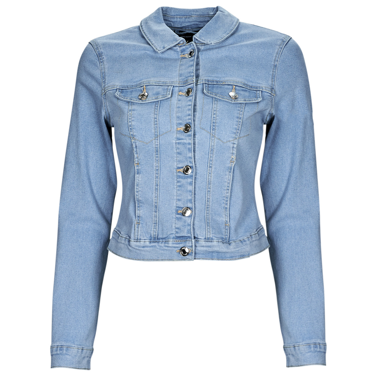Vero Moda - VMLUNA LS SLIM DNM JACKET MIX GA NOOS - Blue / Clear