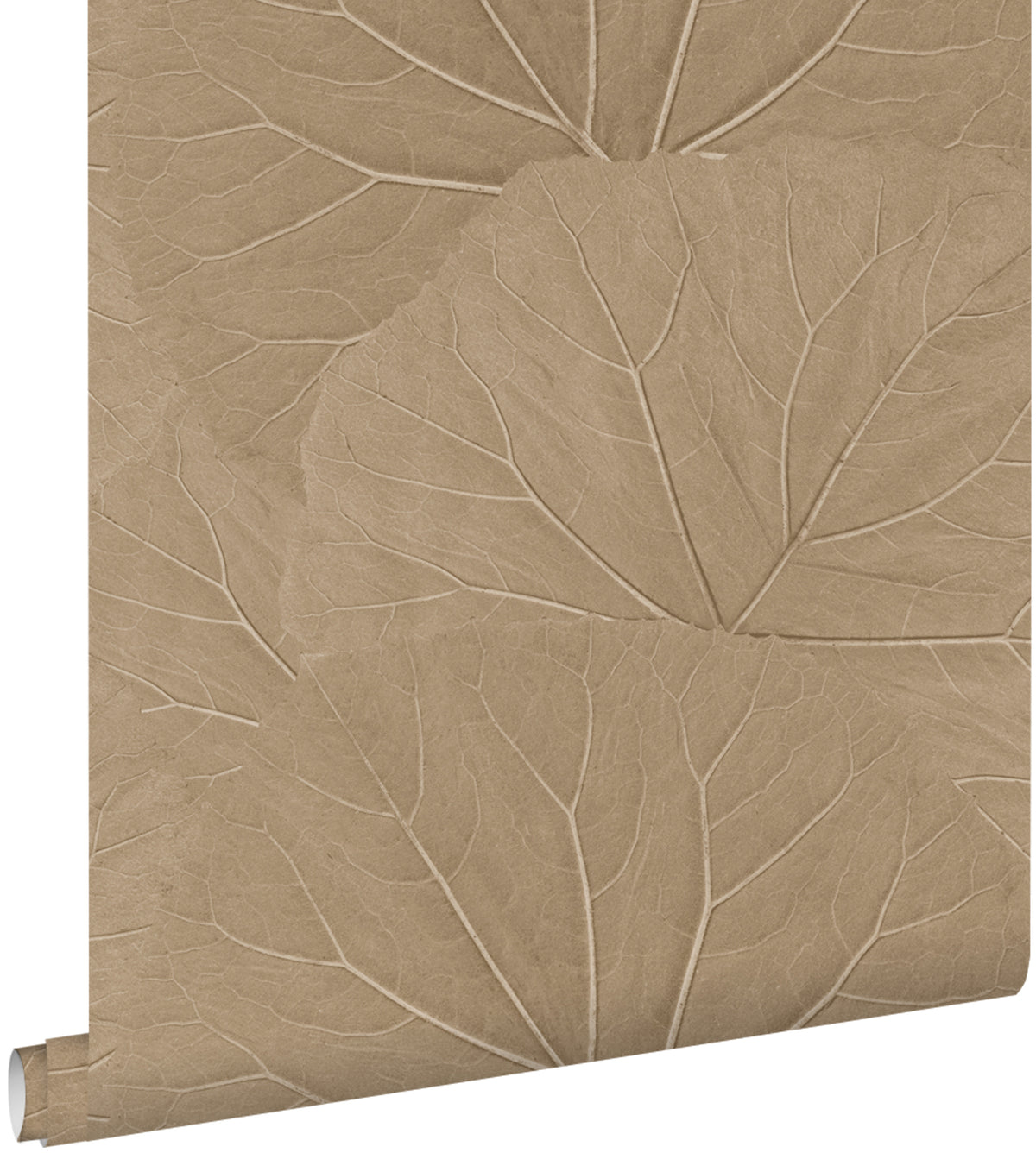 ESTAhome behang bladeren zand beige - 53 cm x 10.05 m - 139917