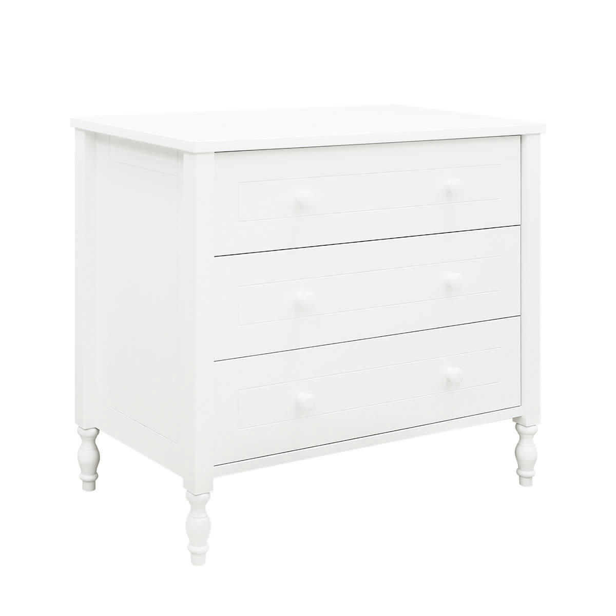 BELLE - Commode 3 tiroirs blanc